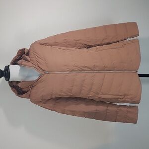 32 Degrees Heat Brown Hooded Puffer Jacket Size Medium